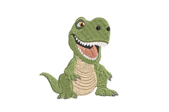 Cartoon T-Rex Embroidery Design Review