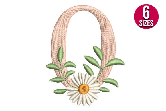 Floral Alphabet Letter O for Personalized Gifts