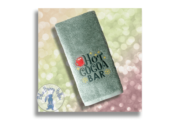 Hot Cocoa Bar Embroidery Design