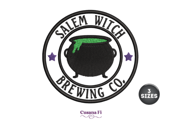 Salem Witch Brewing Co Embroidery